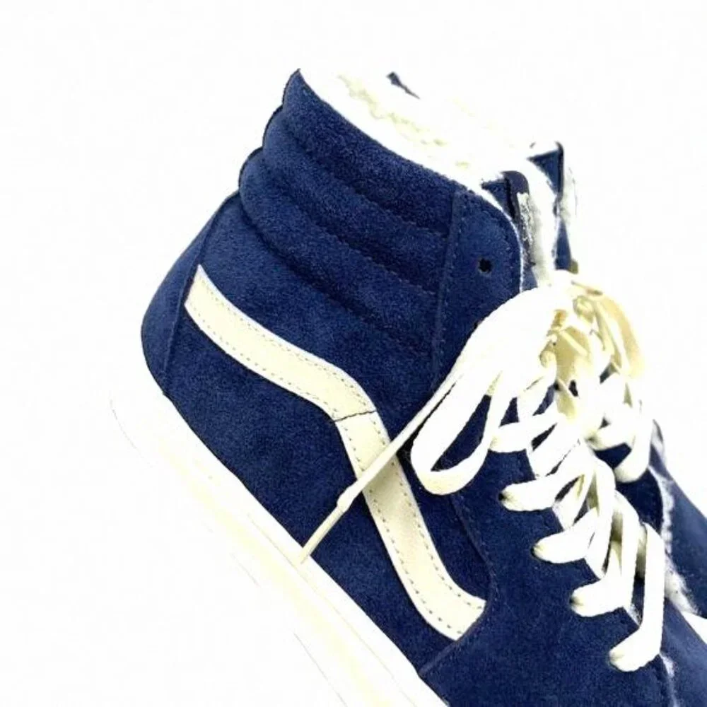 VANS Sk8-Hi Cozy Hug Shoes Skate Suede Faux Fur VN0005U9JDU Casual Women's Navi